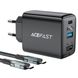 Мережевий зарядний пристрій ACEFAST A17 65W GaN multi-function HUB charger set Black 0273 фото 1