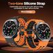 Силиконовый ремешок для Samsung Galaxy Watch Ultra 47mm Gray und Orange T2969 фото 2