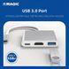 USB хаб 3-в-1 Type-C з HDMI для MacBook T4081 фото 6