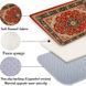 Винтажный прямоугольный коврик из полиэстера для дома и улицы 40х60 см T3984 фото 3