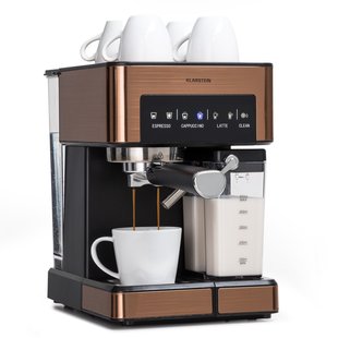 Кавоварка Klarstein Arabica Comfort 1350W 20 бар 1,8 л, сенсорна панель (10041524) 10041524 фото