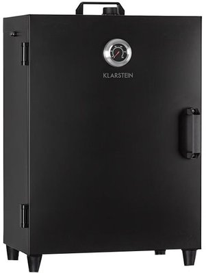 Коптильная (холодная/горячая) из нержавеющей стали Klarstein Flinstone Smoker Oven 1600 Вт, черный (10034702) 10034702 фото