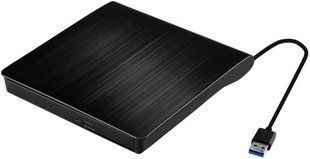 Зовнішній оптичний привід Vlio NXA002-E1 CD/DVD-RW USB 3.0 Black T2971 фото