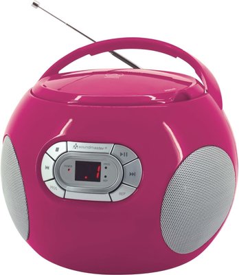 CD бумбокс Soundmaster SCD2120PI с FM-радио и функцией аудиокниги, розовый m017-3 фото