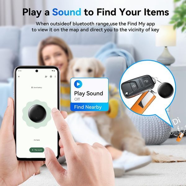 Bluetooth Трекер для Android працює з додатком Google Find My Device комплект(4шт) T1414 фото