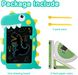 Детский планшет LCD 8,5" для рисования в виде динозавра, голубой 0549 фото 2