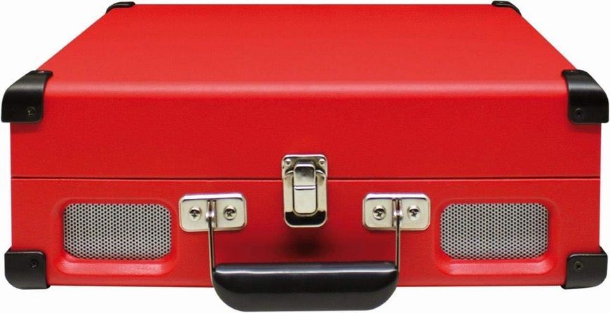 Проигрыватель виниловый в виде чемодана Soundmaster PL580RO с гнездом для наушников, красный m026 фото