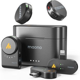 Беспроводной петличный микрофон MAONO Wave T5 M2844 фото