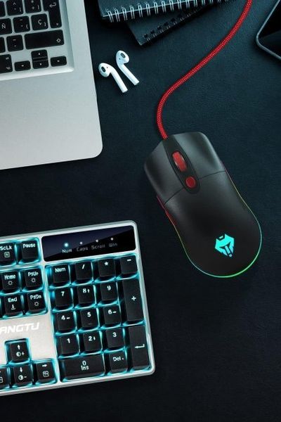 Игровая компьютерная мышь Langtu V400 оптическая, RGB регулируемый DPI 0039 фото