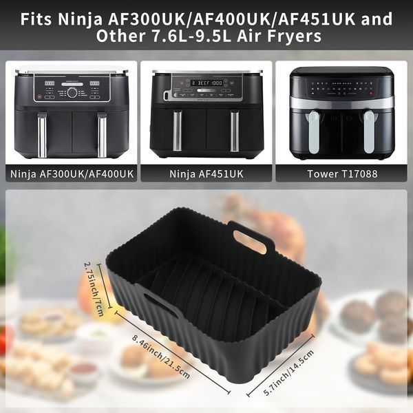 Силиконовые формы + решетки и аксессуары для аэрофритюрницы INMUA Ninja AF300EU/AF400EU T0398 фото