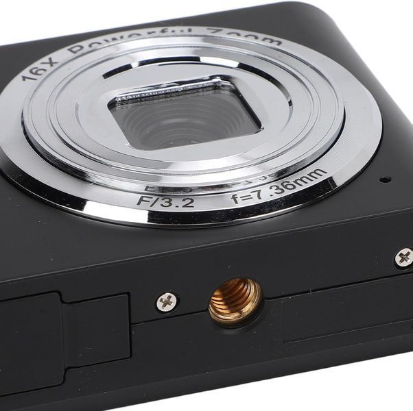 Цифровий фотоапарат Yunseity 50MP 1080P з автофокусом, 16X зумом та картою 32 ГБ (Black) T3338 фото