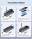 Концентратор ORICO USB-C з корпусом для SSD M.2 / док-станція USB-C 8-в-1 T0060 фото 3