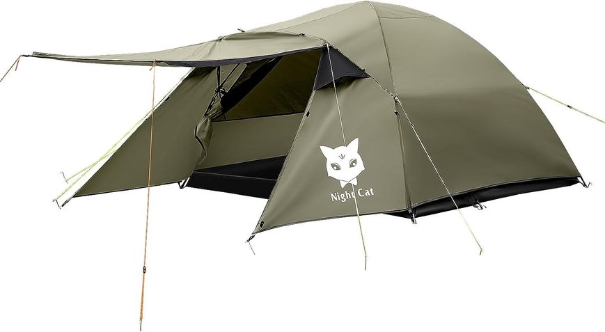 Туристическая палатка Night Cat на 2-3 человека, двусторонняя, водонепроницаемая 0467 фото