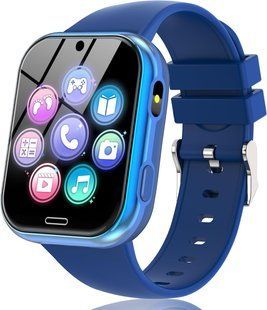 Детские смарт-часы X53 с функцией звонка, SOS, шагомером и 19 играми (Blue) T3318 фото