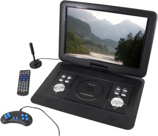 Портативний DVD-плеєр з 15,4" HD-дисплеєм та DVB-T2 тюнером Soundmaster PDB1600SW, 300 вбудованих ігор m027 фото