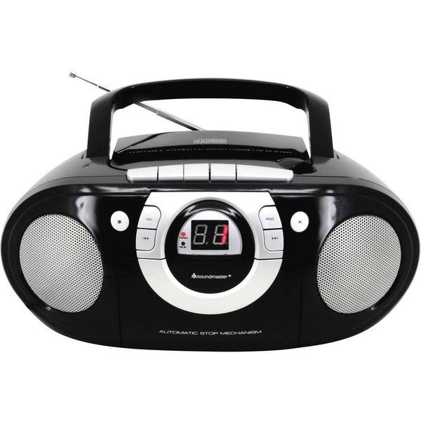 CD бумбокс Soundmaster SCD5100SW з FM-радіо, чорний m018-3 фото