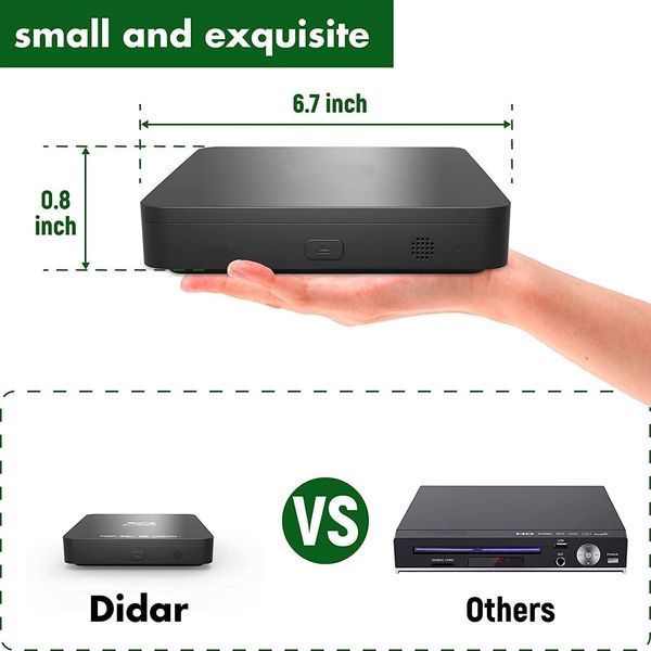 DVD-програвач Blu-Ray DIDAR EVP-203 1080P HDMI/AV вихід T1015 фото