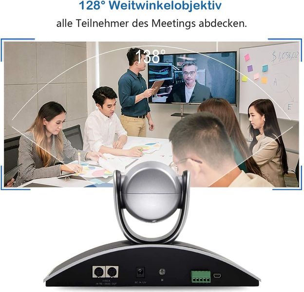 Веб-камера для конференций Tenveo USB PTZ 1080p, угол 138 градусов 0390 фото