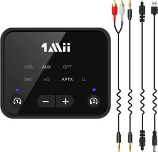 Bluetooth-передавач, трансмітер 1Mii B06T6 із оптичним USB/AUX/RCA 1307 фото