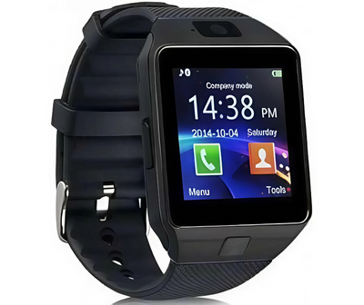 Розумний годинник Andowl V5 з нержавіючої сталі з SIM-картою та монітором серцевого ритму (чорний) 1001 фото