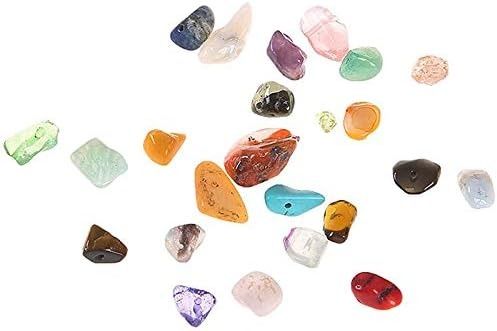 Набір кольорових каменів різних кольорів (24 шт.) Pceewtyt для виготовлення ювелірних виробів 0555 фото