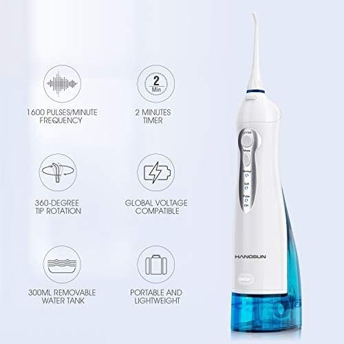 Аккумуляторный ирригатор для полости рта Hangsun Water Flosser HOC700 1857 фото