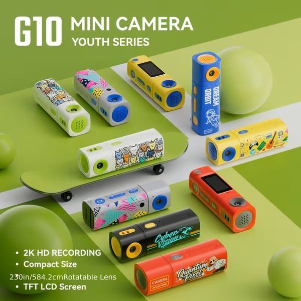 Экшн-камера 2K Mini Thumb Camera с поворотным объективом 230 градусов MT3890 фото
