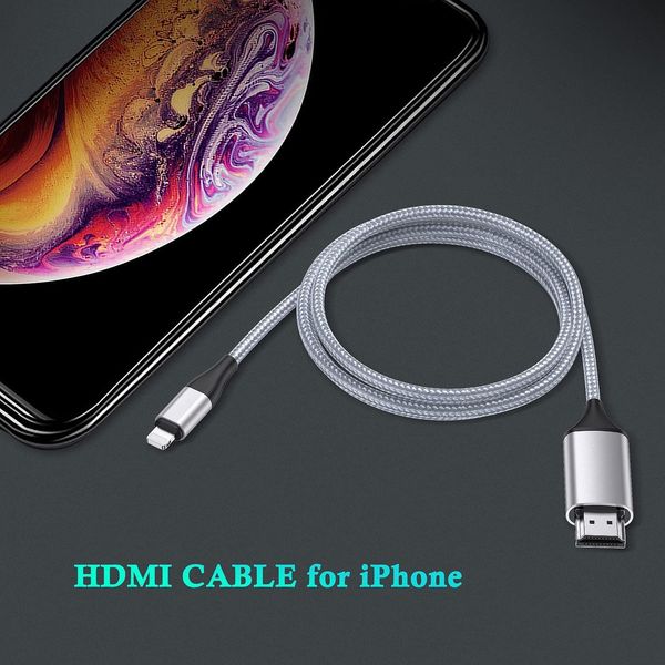 Кабель HDMI для iPhone (iPhone-TV) 1080P, 2 м 1256 фото