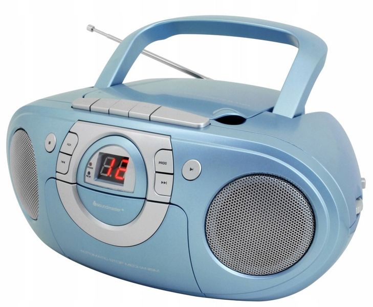CD бумбокс Soundmaster SCD5100BL з FM-радіо, блакитний m018-2 фото