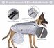 Зимняя куртка для собак Inbathgic M с голографическим дизайном Rainbow Dog Jumper, серебряная 0908 фото 3
