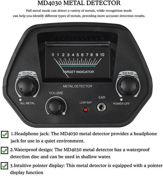 Металлоискатель MD-4030 Pro T1624 фото