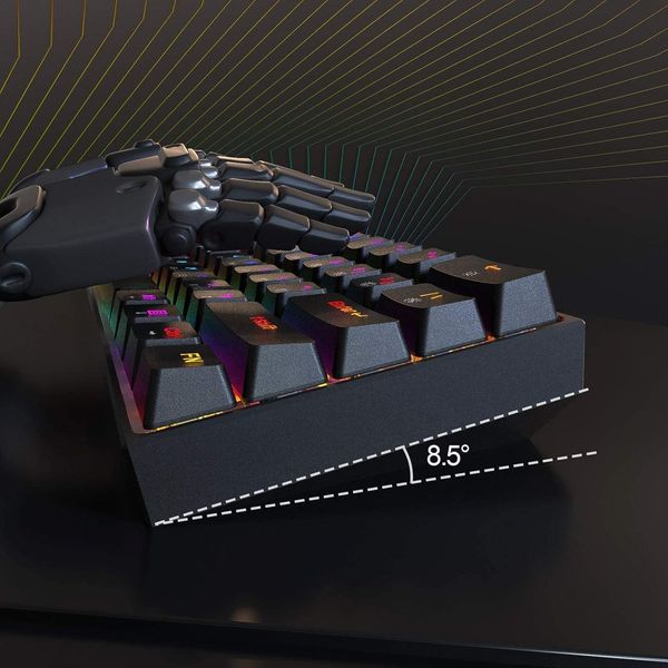 Клавіатура Dierya DK61E, ігрова механічна, водонепроникна, чорна 0446 фото