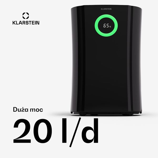 Осушувач повітря DryFy Pro Connect 20 Wi fi, 20 л/доба, 20 до 30 м², чорний (10045550) 10045550 фото