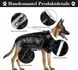 Зимова куртка для собак Inbathgic M з голографічним дизайном Rainbow Dog Jumper, чорна 0908-1 фото 5