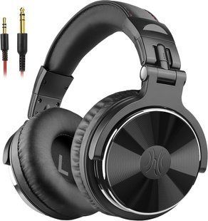 Профессиональные наушники OneOdio Pro 10 Black (6.35 & 3.5 мм Jack, 50 мм драйвер) T1069 фото