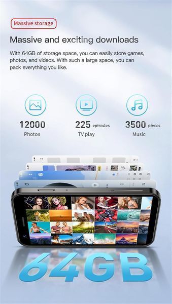 Мини-смартфон SOYES XS16 3/64GB 4G LTE Android 10 Blue M3223 фото