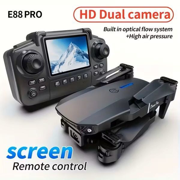 Квадрокоптер Smart Screen E88 з подвійною камерою та Wi-Fi M3844 фото