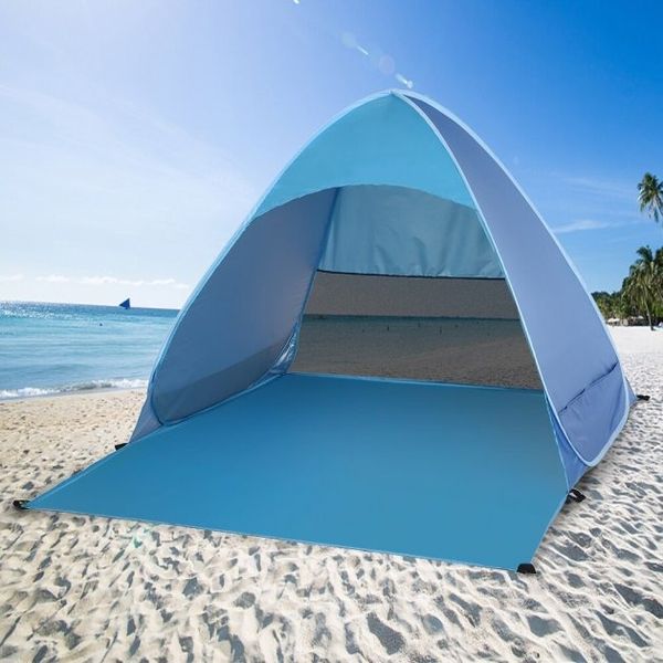 Палатка 3-местный 200х165х130см автоматический пляжный тент от солнца для пикника и кемпинга 0951 фото