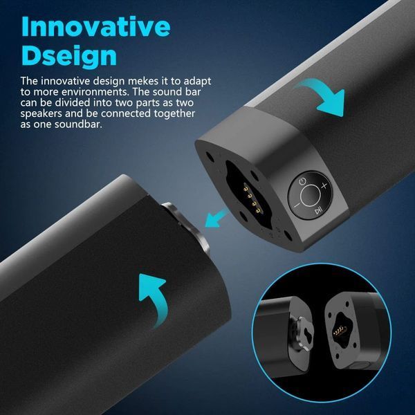 Саундбар KY8000 Bluetooth 5.0 60 Вт M3076 фото