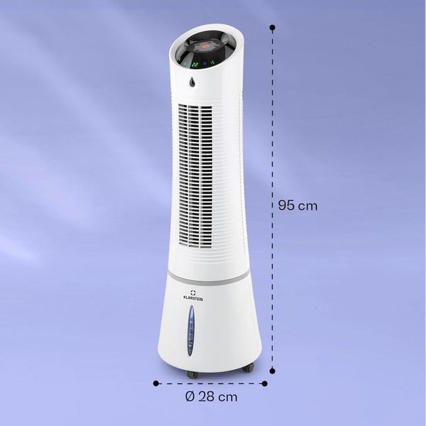 Вентилятор Klarstein Skyscraper Ice Smart 4 в 1 Wifi, 210 м3/ч, дистанционное управления белый (10040206) 10040206  фото