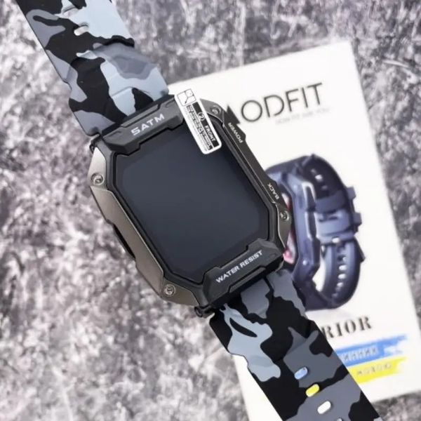 Смарт-годинник Modfit Warrior All Black Camo Band чорний 0496 фото