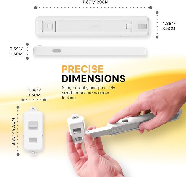 Замок безпеки для вікон з ПВХ BeeGo Window Restrictor T1962 фото