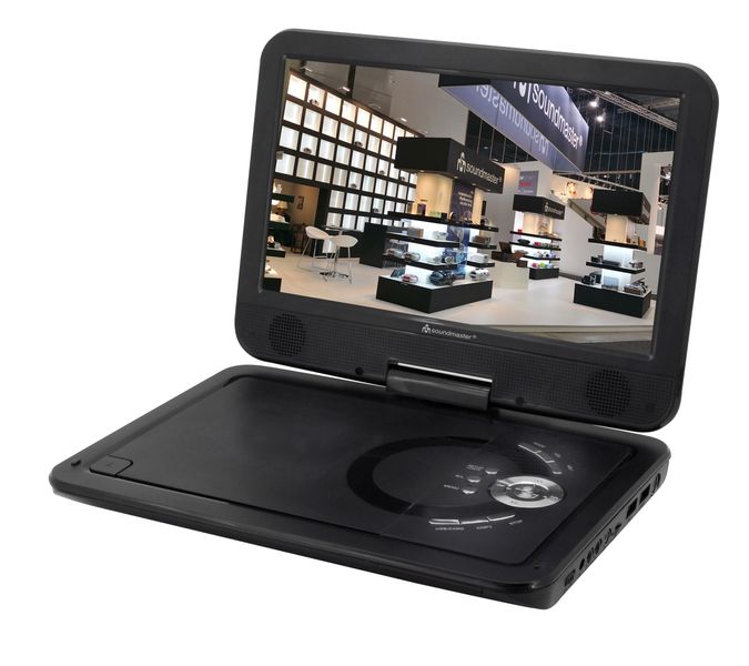 Портативный DVD-плеер с 10,1" HD-дисплеем и DVB-T2 тюнером Soundmaster PDB1910SW, 300 встроенных игр m030 фото