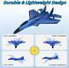 Радиоуправляемый самолет-истребитель ZY-320 Pro на пульте управления с LED-подсветкой Blue T3123 фото 3
