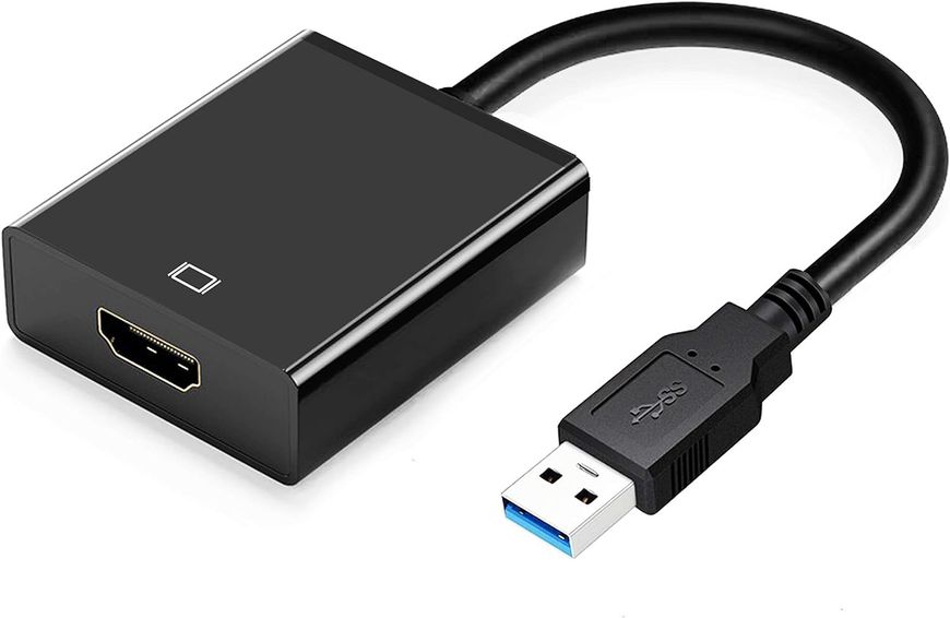 Адаптер, перехідник USB 3.0 – HDMI, мультимоніторний відеоконвертер ПК KUPOISHE 1367 фото