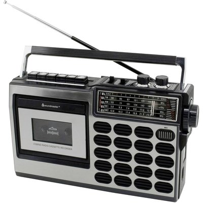 Ретро-радіомагнітола з USB/SD кодуванням Soundmaster RR18SW, чорний m021 фото