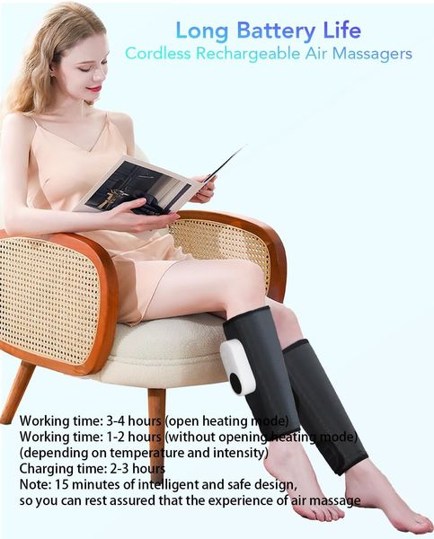 Компресійний масажер для ніг для покращення кровообігу та знеболювання LINGTENG 1211 фото