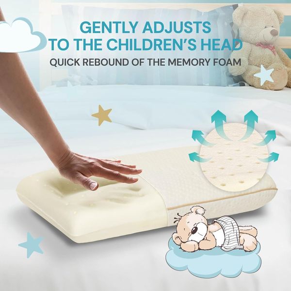 Гипоаллергенная детская подушка VITAPUR MemoDream с эффектом памяти 30 x 50 x 9 см 1525 фото