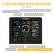 Домашня бездротова метеостанція Raddy WF-100C Lite з кольровим дисплеєм і додатком, чорна 0395 фото 4