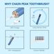 Электрическая зубная щетка таймер на 2 минуты, 5 режимов, 4 насадки для щетки, настенный держатель 0570 фото 3